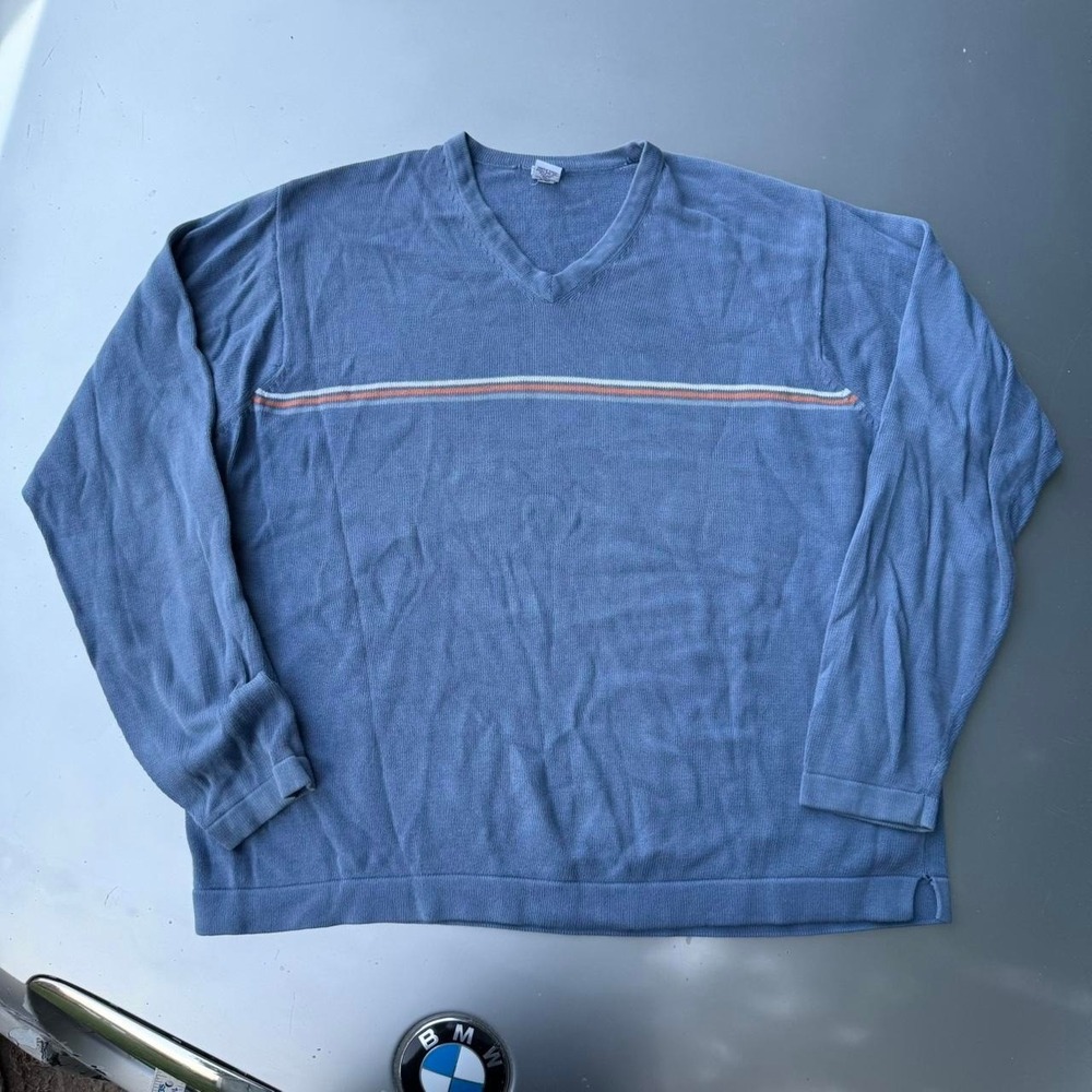 Blue Gap factory store striped surfer vintage sweater vintage single stripe
